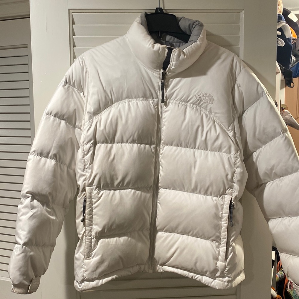 White north face winter jacket